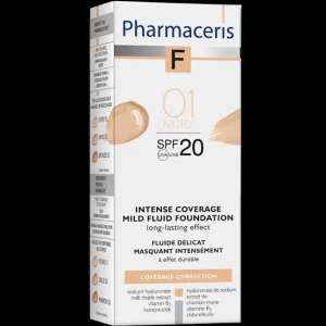 کرم‌پودر 01 IVORY فارماسریز اینتنس با پوشش قوی و spf20 حجم 30میل