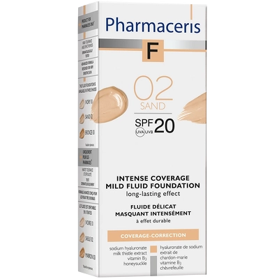 کرم‌پودر 02 SAND فارماسریز اینتنس با پوشش قوی و spf20 حجم 30میل