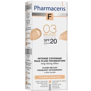 کرم‌پودر 03 BRONZE فارماسریز اینتنس با پوشش قوی و spf20 حجم 30میل