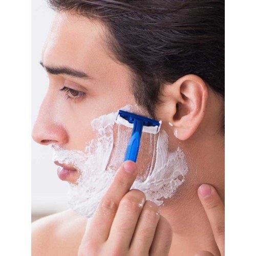 خود تراش دو لبه صابون‌دار ژیلت Blue II Plus بسته 6 عددی