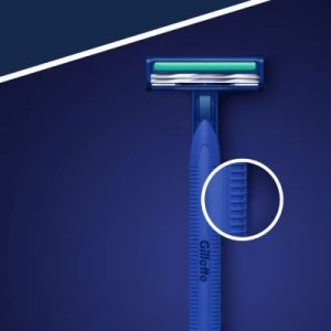 خود تراش دو لبه صابون‌دار ژیلت Blue II Plus بسته 6 عددی