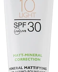 کرم‌پودر فلوئیدی 010light فارماسریز مینرال و +SPF30 حجم 50 میل 