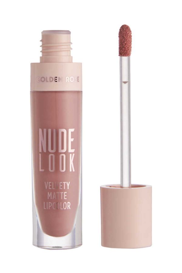 رژ لب مایع و مات گلدن رز سری Nude Look شماره 3 رنگ Rosy Nude