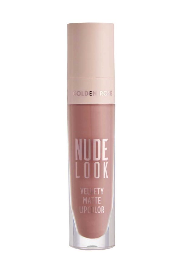 رژ لب مایع و مات گلدن رز سری Nude Look شماره 3 رنگ Rosy Nude