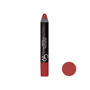 رژ لب مدادی مات گلدن رز مدل Crayon شماره 9 رنگ عنابی