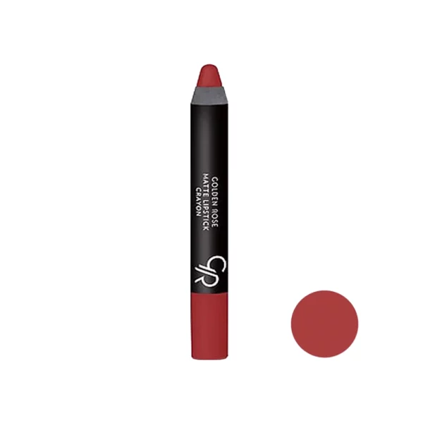 رژ لب مدادی مات گلدن رز مدل Crayon شماره 9 رنگ عنابی