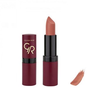 رژ لب جامد گلدن رز مدل Velvet Matte شماره ۲۷ رنگ Vintage Pink