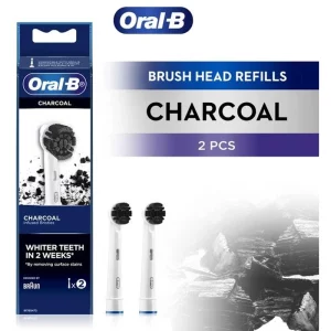 سری یدک مسواک برقی اورال‌بی مدل Charcoal EB20CH بسته 2 عددی