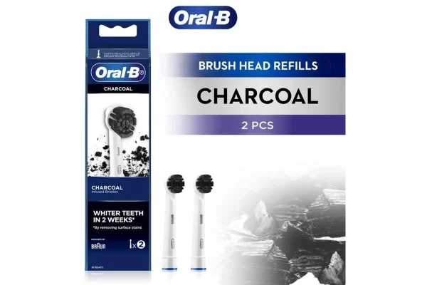 سری یدک مسواک برقی اورال‌بی مدل Charcoal EB20CH بسته 2 عددی