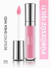 برق لب درخشان فلورمار مدل Dewy Lip Glaze رنگ 014 Soft Pink