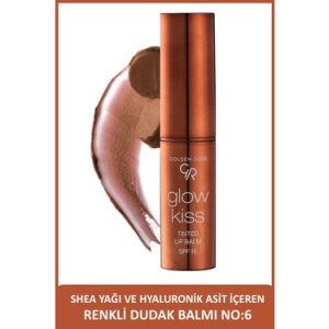 بالم لب رنگی گلدن رز مدل GLOW KISS شماره 06 رنگ CHOCO CAKE