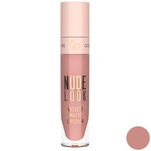 رژ لب مایع و مات گلدن رز سری Nude Look شماره 3 رنگ Rosy Nude