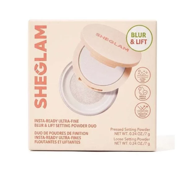 پودر فیکس Blur‌&‌Lift شیگلم Insta-Ready Ultra-Fine حجم 7 گرم 