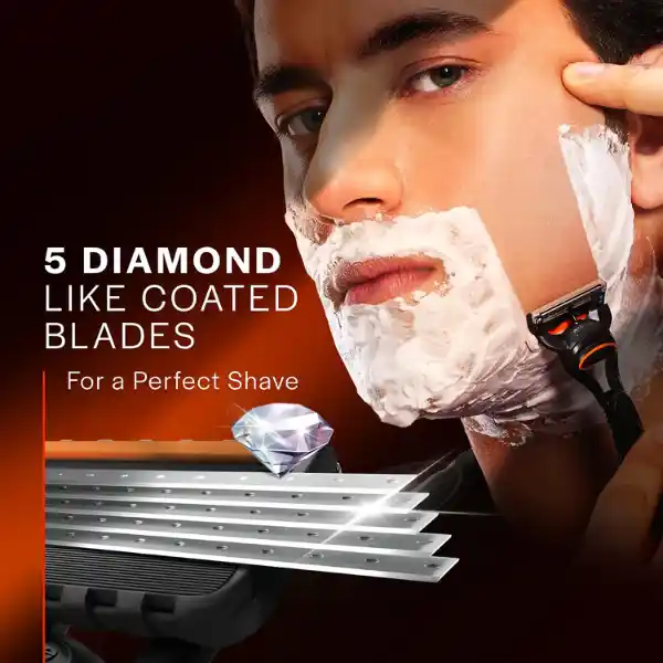 ژیلت مردانه فیوژن 5پاور با فناوری Ultimate Shaving Precision 