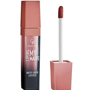 رژ لب مایع مات گلدن رز مدل LIPING MY MATTE شماره 04