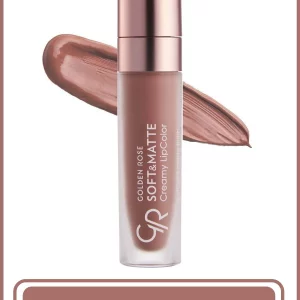 رژ لب مایع مات و کرمی گلدن رز سری Creamy Soft and Matte شماره 102