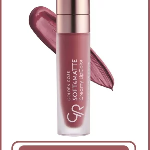 رژ لب مایع گلدن رز مدل Soft & Matte Creamy شماره 108