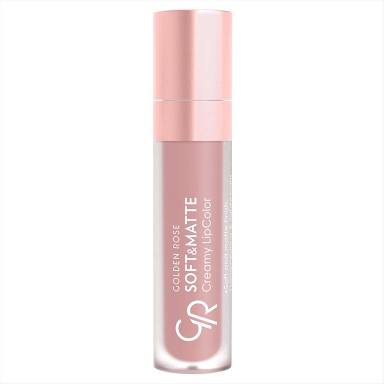 رژ لب مایع مات و کرمی گلدن رز سری Creamy Soft and Matte شماره 102