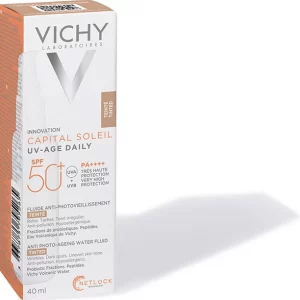 ضد آفتاب رنگی ویشی کاپیتول سوله یو وی ایج Daily SPF50+ حجم ۴۰ میل