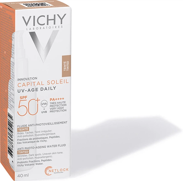 ضد آفتاب رنگی ویشی کاپیتول سوله یو وی ایج Daily SPF50+ حجم ۴۰ میل