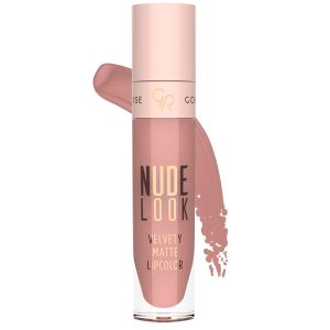 رژ لب مایع و مات گلدن رز سری Nude Look شماره 3 رنگ Rosy Nude