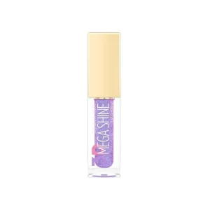 برق لب گلدن رز مدل 3D Mega Shine شماره 122 رنگ یاسی شاین