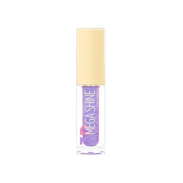 برق لب گلدن رز مدل 3D Mega Shine شماره 122 رنگ یاسی شاین