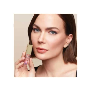 برق لب گلدن رز مدل 3D Mega Shine شماره 122 رنگ یاسی شاین