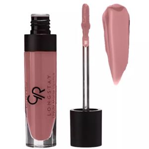 رژ لب مایع مات گلدن رز مدل LONG STAY شماره 34