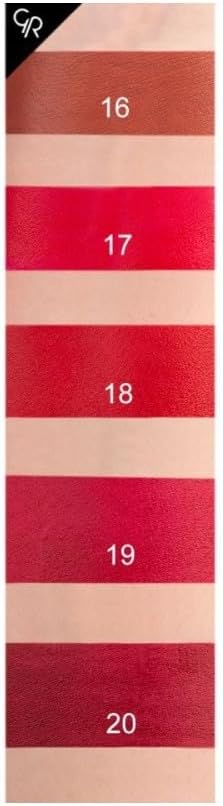 رژ لب جامد مات و مخملی گلدن رز مدل GR Velvet Matte Lipstick شماره 7