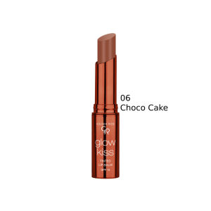 بالم لب رنگی گلدن رز مدل GLOW KISS شماره 06 رنگ CHOCO CAKE