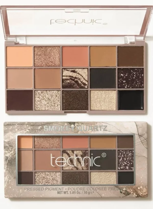 پالت سایه Smokey Quartz تکنیک مدل Pressed Pigment حجم 30 گرم 