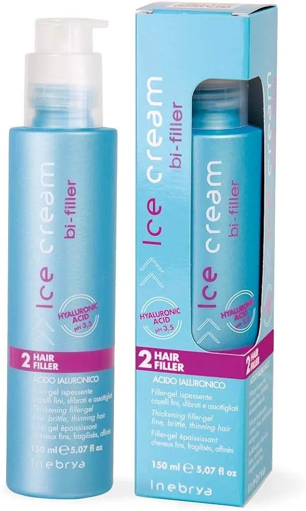 ژل‌مو Hair filler آیس‌کریم مدل 2 ضخیم کننده مو حجم 150 میلی لیتر 