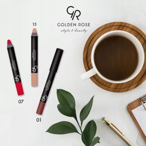رژ لب مدادی گلدن رز مدل MATTE شماره 23