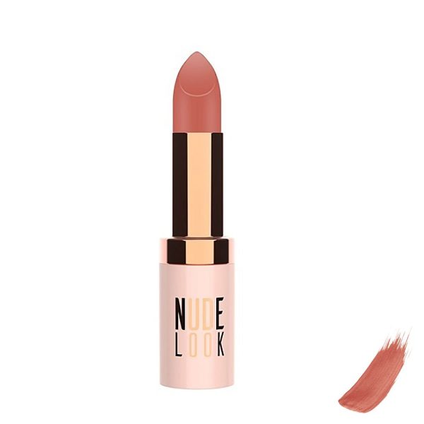 رژ لب جامد و مات گلدن رز Golden Rose سری Nude Look شماره 2 رنگ Peachy Nude