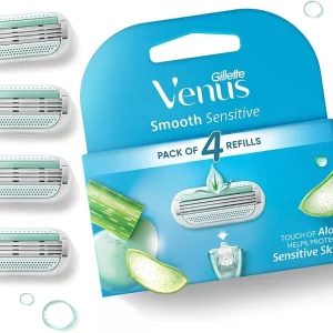 یدک تیغه اصلاح 4‌عددی ونوس ژیلت زنانه مدل Smothe 