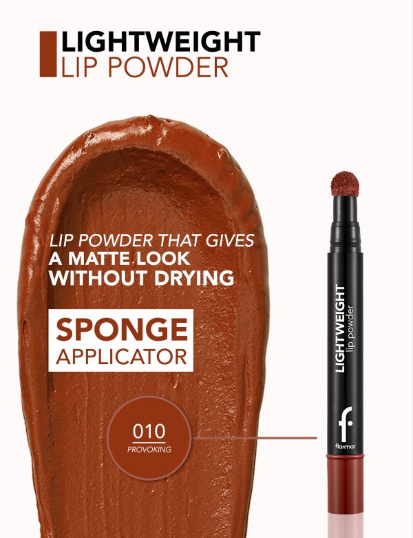 رژ لب پد دار فلورمار مدل LIP POWDER شماره 11 رنگ MATURE