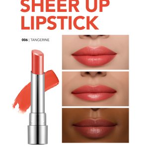 رژ لب جامد فلورمار مدل SHEER UP رنگ TANGERINE شماره 006