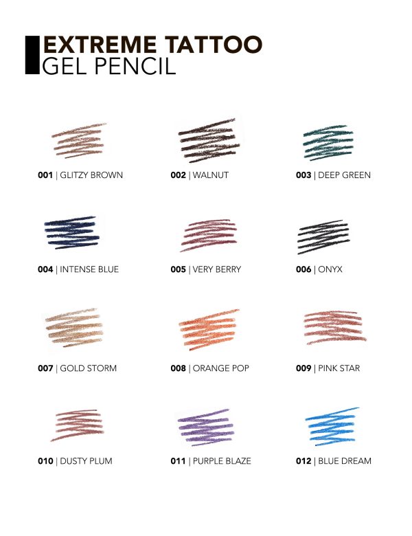 مداد چشم ژله ای ضد آب فلورمار Flormar مدل Extreme tattoo Gel Pencil شماره 03 رنگ Deep Green