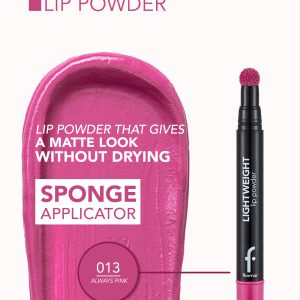 رژ لب مات و مخملی کوشنی فلورمار Flormar مدل Lip Powder رنگ Always Pink شماره 13