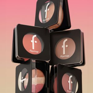 رژگونه پخته فلورمار مدل Baked Blush-On شماره 041 رنگ Romantic Salmon