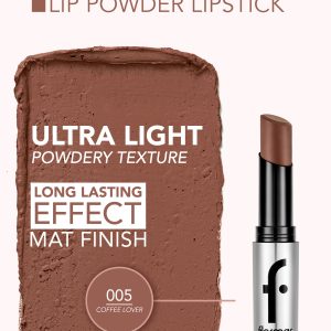 رژ لب فلورمار مدل Lightweight Lip Powder Lipstick شماره 005 رنگ Coffee Lover