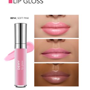 برق لب درخشان فلورمار مدل Dewy Lip Glaze رنگ 014 Soft Pink