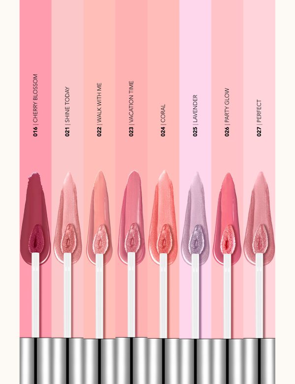 برق لب درخشان فلورمار مدل Dewy Lip Glaze شماره 021 رنگ Shine Today
