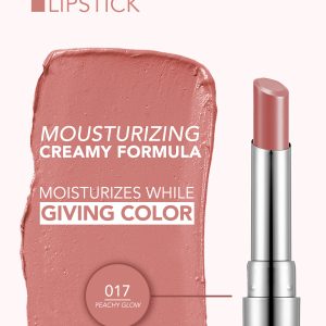 رژ لب جامد فلورمار مدل SHEER UP رنگ PEACHY GLOW شماره 017