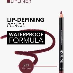 مداد لب ضد آب فلورمار Flormar مدل Waterproof Lipliner شماره 231 رنگ Berry Stain