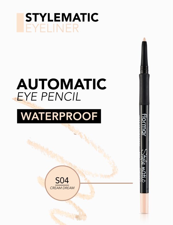 مداد چشم اتوماتیک فلورمار Style Matic Eyeliner شماره S04 رنگ Cream Dream