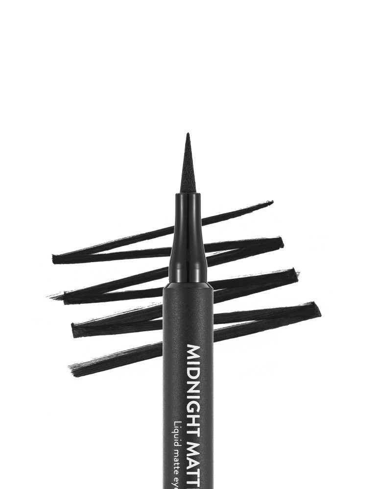 خط چشم مات فلورمار مدل Midnight Matte شماره 001 رنگ Black