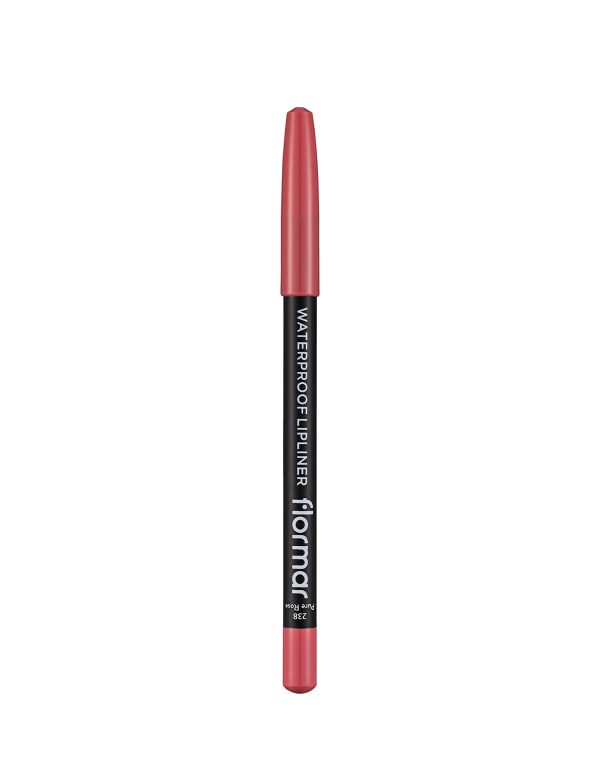مداد لب ضد آب فلورمار Flormar مدل Waterproof Lipliner شماره 238 رنگ Pure Rose