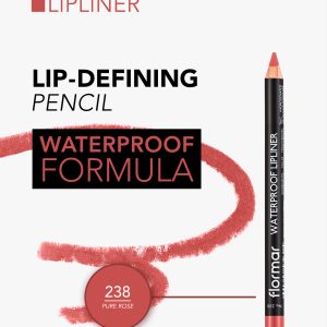 مداد لب ضد آب فلورمار Flormar مدل Waterproof Lipliner شماره 238 رنگ Pure Rose